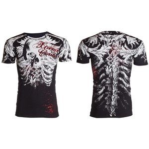 Xtreme Couture Affliction Mens T-Shirt PERSIMMON Skull Black Biker S-5XL $40